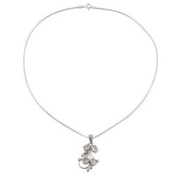 'Moon Goddess' - Sterling Silver Pendant Moonstone Necklace Artisan Jewe