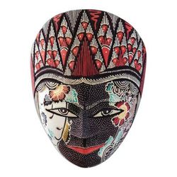 Purity Sita,'Batik Wood Mask of Hindu Goddess Sita Handcrafted in Java'