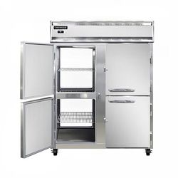 Continental 2FENSAPTHD 57" 2 Section Pass Thru Freezer, 8 Left/Right Hinge Solid Doors, 115/208-230v, 57"W, Stainless Steel