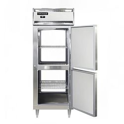 Continental D1FENSSPTHD 28 1/2" Designer Line 1 Section Pass Thru Freezer, 4 Right Hinge Solid Doors, 115v, Stainless Steel