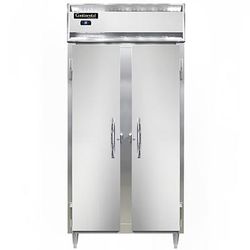 Continental D2RSESNSS 36 1/4" 2 Section Reach In Refrigerator, 2 Left/Right Hinge Solid Doors, Top Compressor, 115v, Stainless Steel