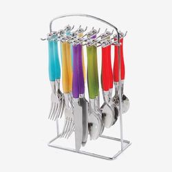 20 Pc. Santoro Assorted Flatware Set by BrylaneHome in Multi