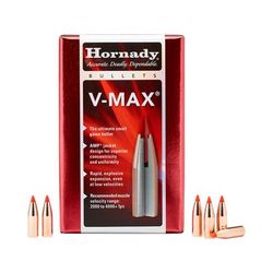 Hornady V-Max Rifle Bullets 22 Caliber .224 53 Grain