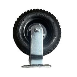 CSL P2599-10-8PR 8" Rigid Pneumatic Caster, Stainless Steel, Black