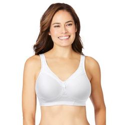 Plus Size Women's Magic Lift® Seamless T-Shirt Bra by Glamorise in White (Size 38 DD)