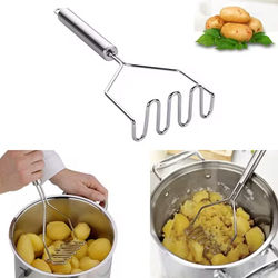 Schiacciapatate in acciaio inox manuale frutta verdura pressione fango macchina cucina bambini cibo