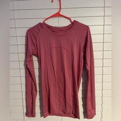 Lululemon Athletica Tops | Lulu Lemon Swiftly Tech Long Sleeve | Color: Pink | Size: 8