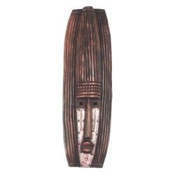 Ghanaian wood mask, 'Denkyira War Song'