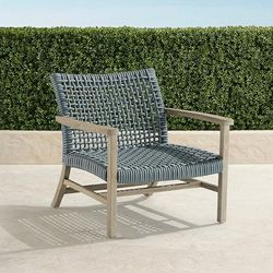 Isola Lounge Chair in Harbor Blue Finish - Frontgate