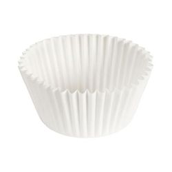 Hoffmaster 610031 Baking Cup - 1 7/8" x 1 5/16", Paper, White, Fluted