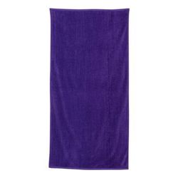 Q-Tees QV3060 Velour Beach Towel in Purple | Cotton