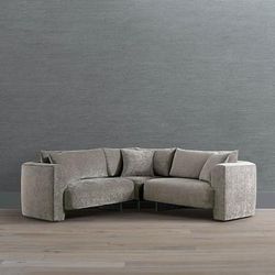 Willa Modular Seating Collection - Corner Chair, Slate Velvet - Frontgate