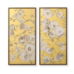 Les Fleurs Blanches Diptych - Print I - Frontgate