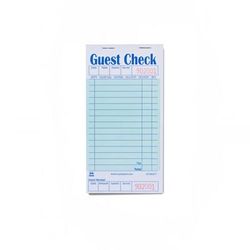 AmerCareRoyal GC3632-1 Guest Check - (1) Part Booked, (15) Lines, 1-part Booked, Carbonless Paper, Blue