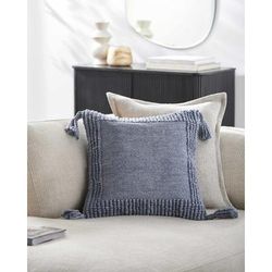 Souma 18"H x 18"W Modern Light Blue Outdoor Throw Pillow - Boutique Rugs
