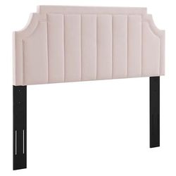 Alyona Channel Tufted Performance Velvet Twin Headboard - East End Imports MOD-6346-PNK