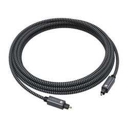 iVANKY Braided Optical TOSLINK Audio Cable (10', Gray/Black) VAB02