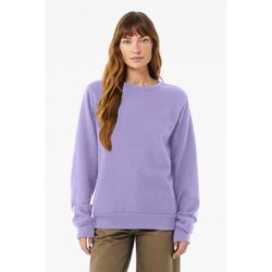Bella + Canvas 3911 Classic Crewneck Sweatshirt in Dark Lavender size XL | Cotton/Polyester Blend