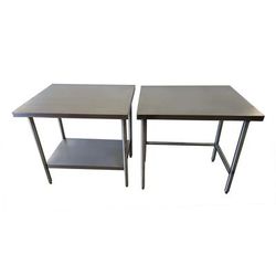 Winholt DTSBB-3060-HKD 60" 16 ga Work Table w/ Undershelf & 304 Series Stainless Steel Top, 5" Backsplash