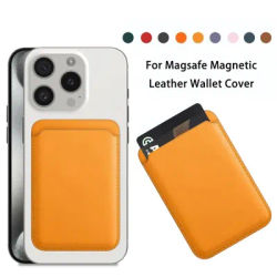 Étui portefeuille en cuir Magsafe compatible avec Apple iPhone 15 12 13 Pro Max Plus