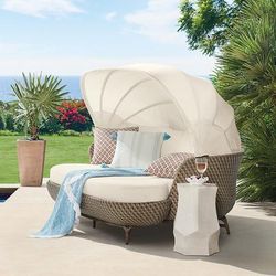Malia Daybed - Standard, Rain Sailcloth Salt - Frontgate