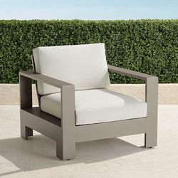 Boretto Aluminum Lounge Chair - Standard, Rain Glacier - Frontgate