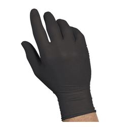 Handgards 304340283 Examgards Nitrile Exam Gloves - Powder Free, Black, Large, Nitrile, Black