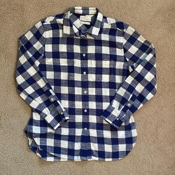 J. Crew Tops | Jcrew Flannel Shirt | Color: Blue | Size: 4