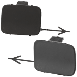 2018 Audi Q7 Hitch Cover - Primed, ABS Plastic, Set of 2