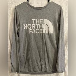 The North Face Tops | Grey Long Sleeve Northface Shirt - Size Small | Color: Gray/White | Size: S