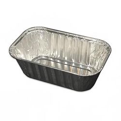 D&W Fine Pack 15430 1 lb Loaf Pan - 6 1/10" x 3 3/4", Aluminum Foil