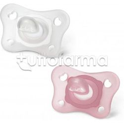 Chicco Physioforma Gommottino Ciuccio in Silicone Bimba 0-2 Mesi 2 Pezzi