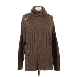 RD Style Pullover Sweater: Brown Tortoise Tops - Women's Size Medium