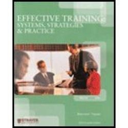Effective Training Systems Strategies Practice