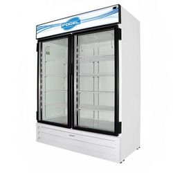 Fogel CR-49-HC-US 60" 2 Section Glass Door Merchandiser - 2 Left/Right Hinge Doors, White, 115v