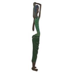 African wood wall sculpture, 'Konsuo'
