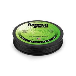 Kast King Hammer Braided Fishing Line Black 8 lb/3000 yd KKLIBRDHM3000YBK8