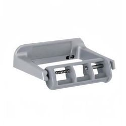 Gamco 813NRC Surface Mounted Single Roll Toilet Tissue Holder Without Roll Control - Die-Cast Aluminum, Silver