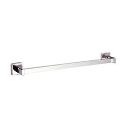 Gamco 751X24 24" Towel Bar - Square, Bright Polished Die-Cast Virgin Zinc, Silver