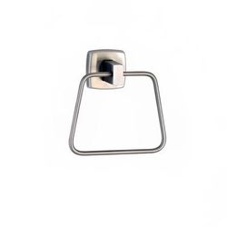 Bobrick 76787 Surfaced Mounted Towel Pin w/ Towel Ring Bar - Stainless Steel, Satin Finish, Silver
