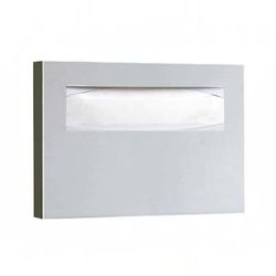 Gamco TSC-1 Surface Mounted Seat-Cover Dispenser w/ 250 Toilet Seat Capacity - Stainless Steel, Satin Finish, Silver