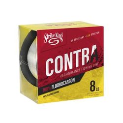 Strike King Contra Fluorocarbon Fishing Line 8lb Test 1000-Yards Clear LPFC1000-8C