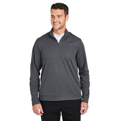 North End NE412 Men's Express Tech Performance Quarter-Zip T-Shirt in Carbon size 2XL | Recycled Polyester