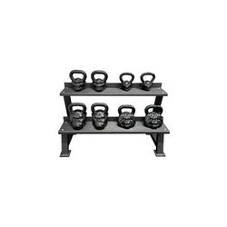 8-Piece Monkey Head Cast Iron Kettlebell Set w/ Storage Rack