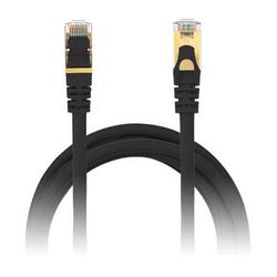 Anywhere Cart Snagless Network Cables with Gold-Plated RJ45 Connectors (25', Black) AC-EPC-25-BLK