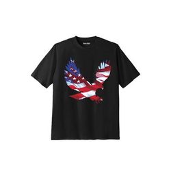 Men's Big & Tall Americana Screen Tee by Liberty Blues in Eagle Flag (Size 6XL)