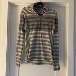 Lululemon Athletica Tops | Lulu Lemon Grey Zip Up. | Color: Gray | Size: 4