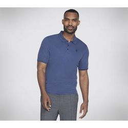 Skechers Men's Off Duty Polo T-Shirt | Size XL | Navy | Organic Cotton/Polyester
