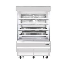 Everest Refrigeration EOMV-60-W-35-T 60" Vertical Open Air Cooler w/ 5 Levels, White, 230v