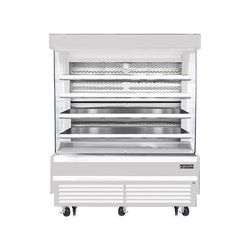 Everest Refrigeration EOMV-72-W-28-T 73 1/4" Vertical Open Air Cooler w/ 5 Levels, White, 230v